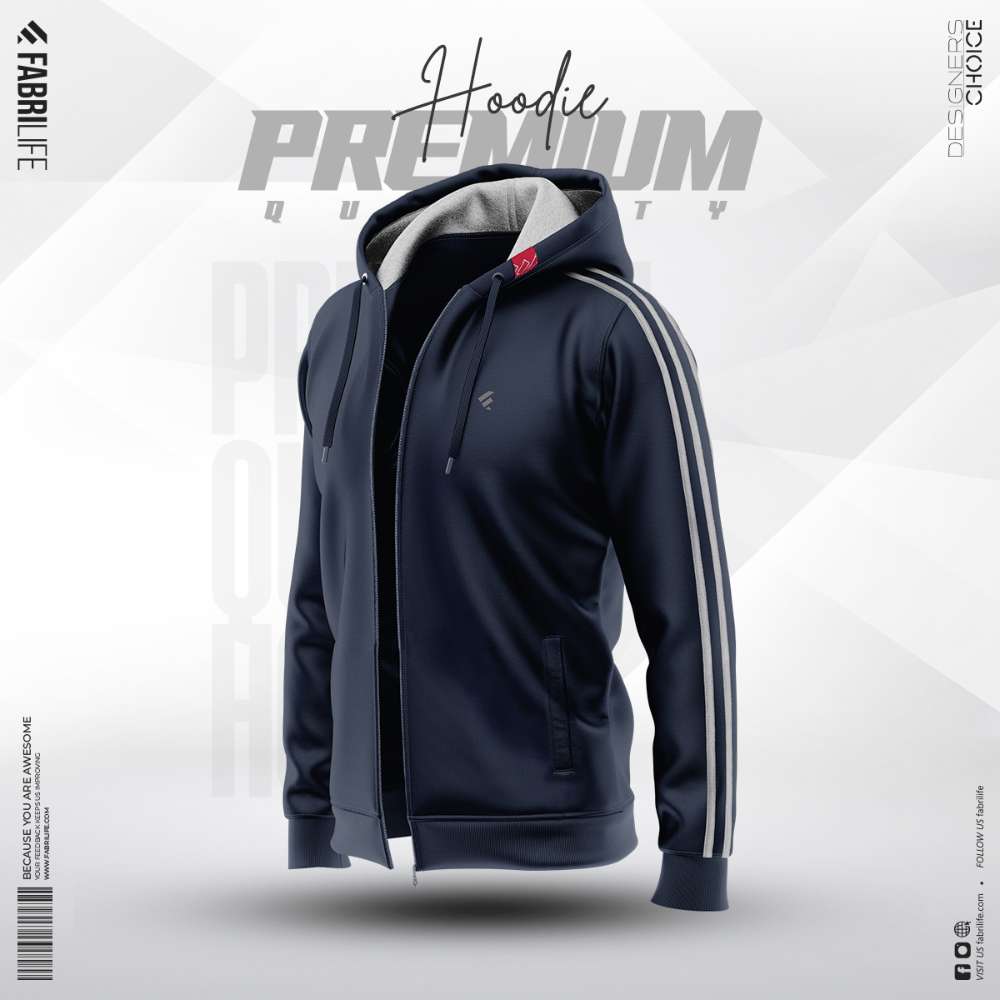 White Minimal Hoodie
